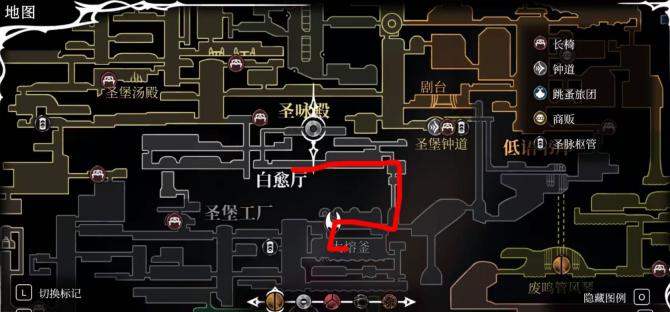 飞针冲刺白愈厅路线示意图