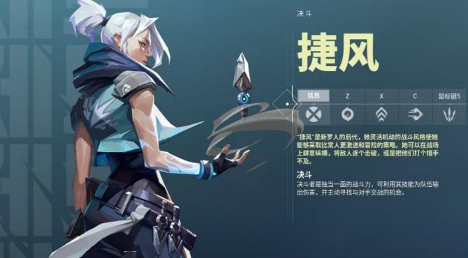 捷风技能示意图