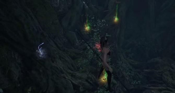 隐形桥光点示意