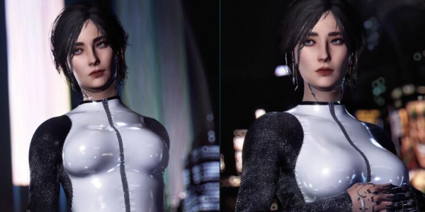  夜之城辣妹！《赛博朋克2077》性感乳胶连衣裙MOD教程